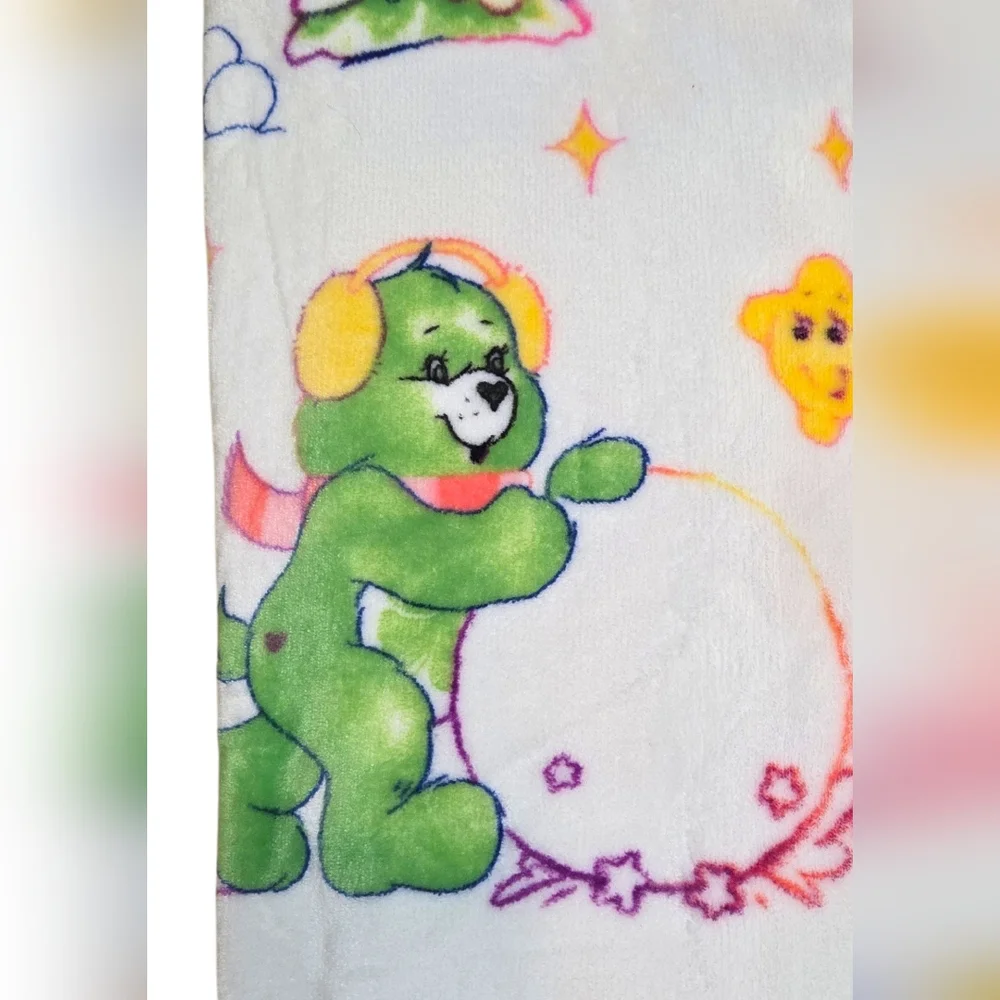 Viral Care Bears Christmas Snowball Fight Plush Blanket